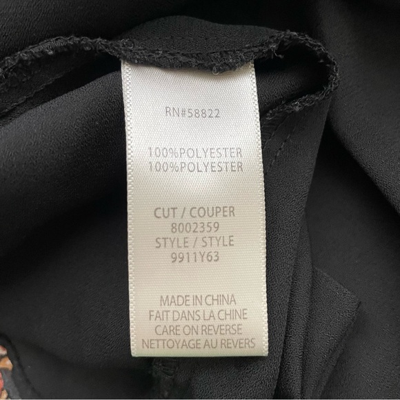 MAX STUDIO Floral Bohemian Deep V Mini Dress Women's XL - Picture 7 of 7